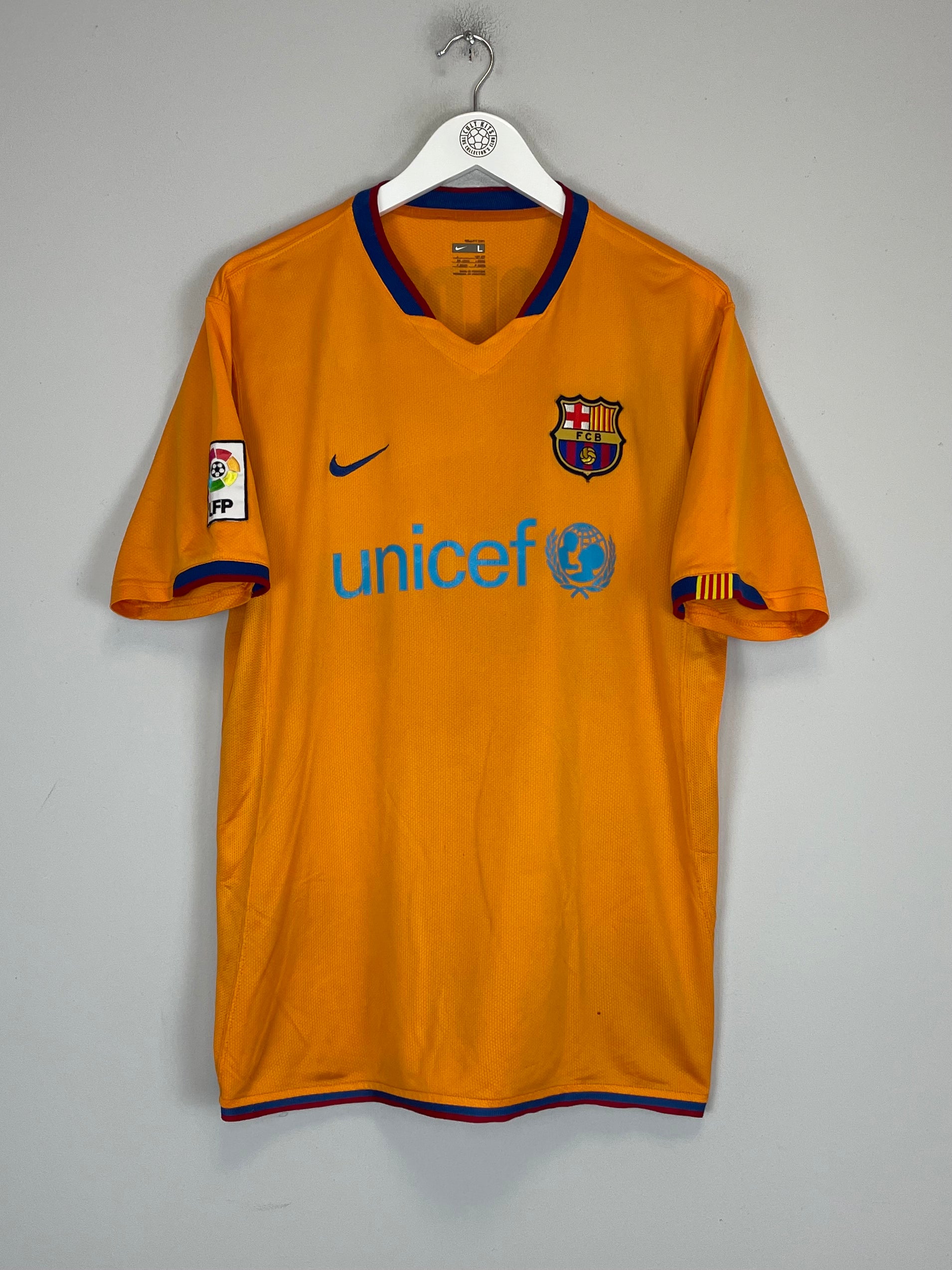 Shop 2006/08 BARCELONA RONALDINHO #10 AWAY SHIRT (L) NIKE, classic football shirts, vintage football shirts & retro soccer jerseys at Cult Kits