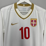 Shop 2009/10 SERBIA STANKOVIC #10 *PLAYER ISSUE* L/S AWAY SHIRT (L) NIKE, classic football shirts, vintage football shirts & retro soccer jerseys at Cult Kits