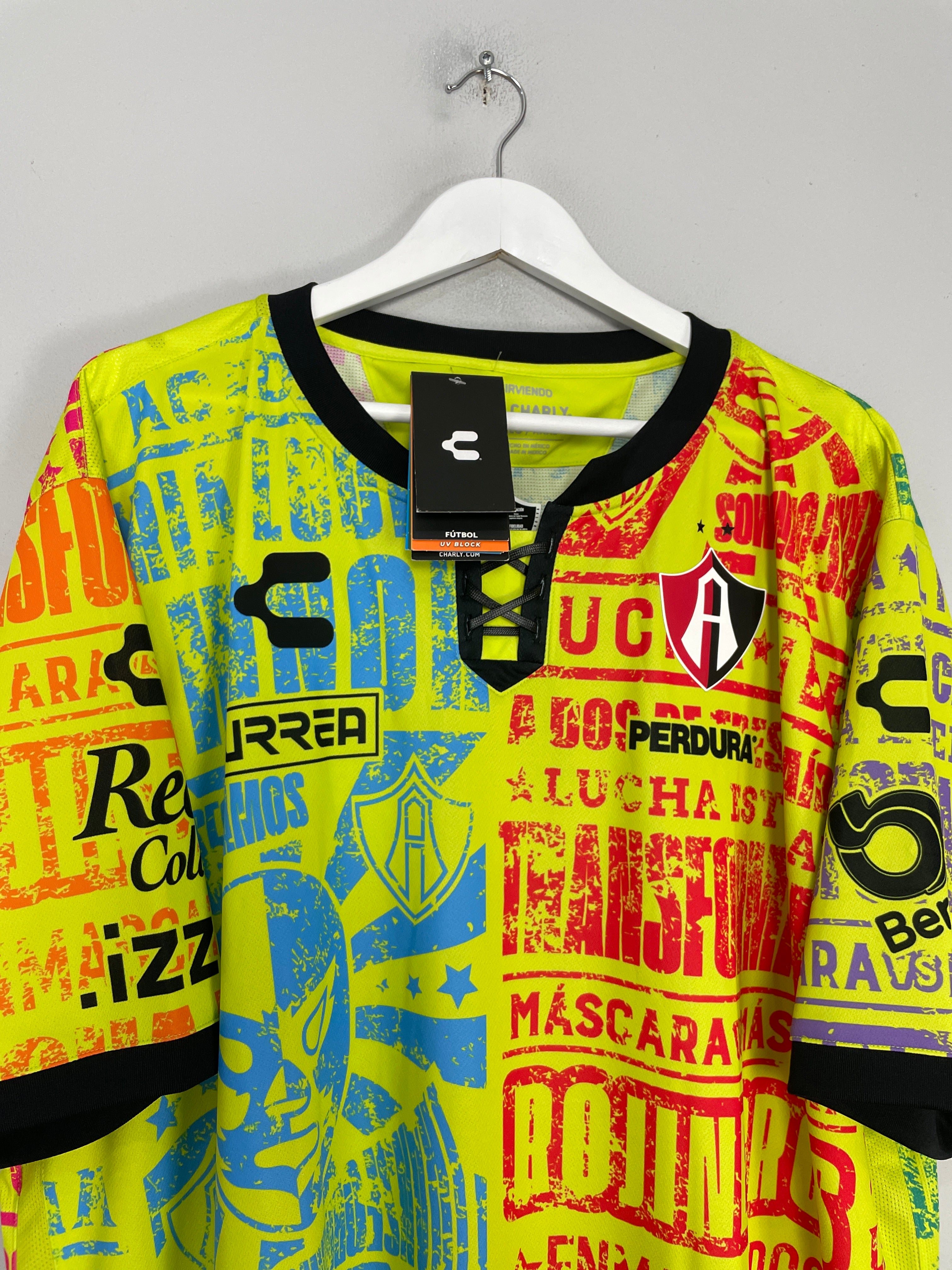 Shop 2021/22 ATLAS *BNWT* LUCHA LIBRE THIRD SHIRT (XXXL) CHARLY, classic football shirts, vintage football shirts & retro soccer jerseys at Cult Kits