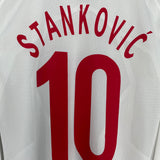 Shop 2009/10 SERBIA STANKOVIC #10 *PLAYER ISSUE* L/S AWAY SHIRT (L) NIKE, classic football shirts, vintage football shirts & retro soccer jerseys at Cult Kits