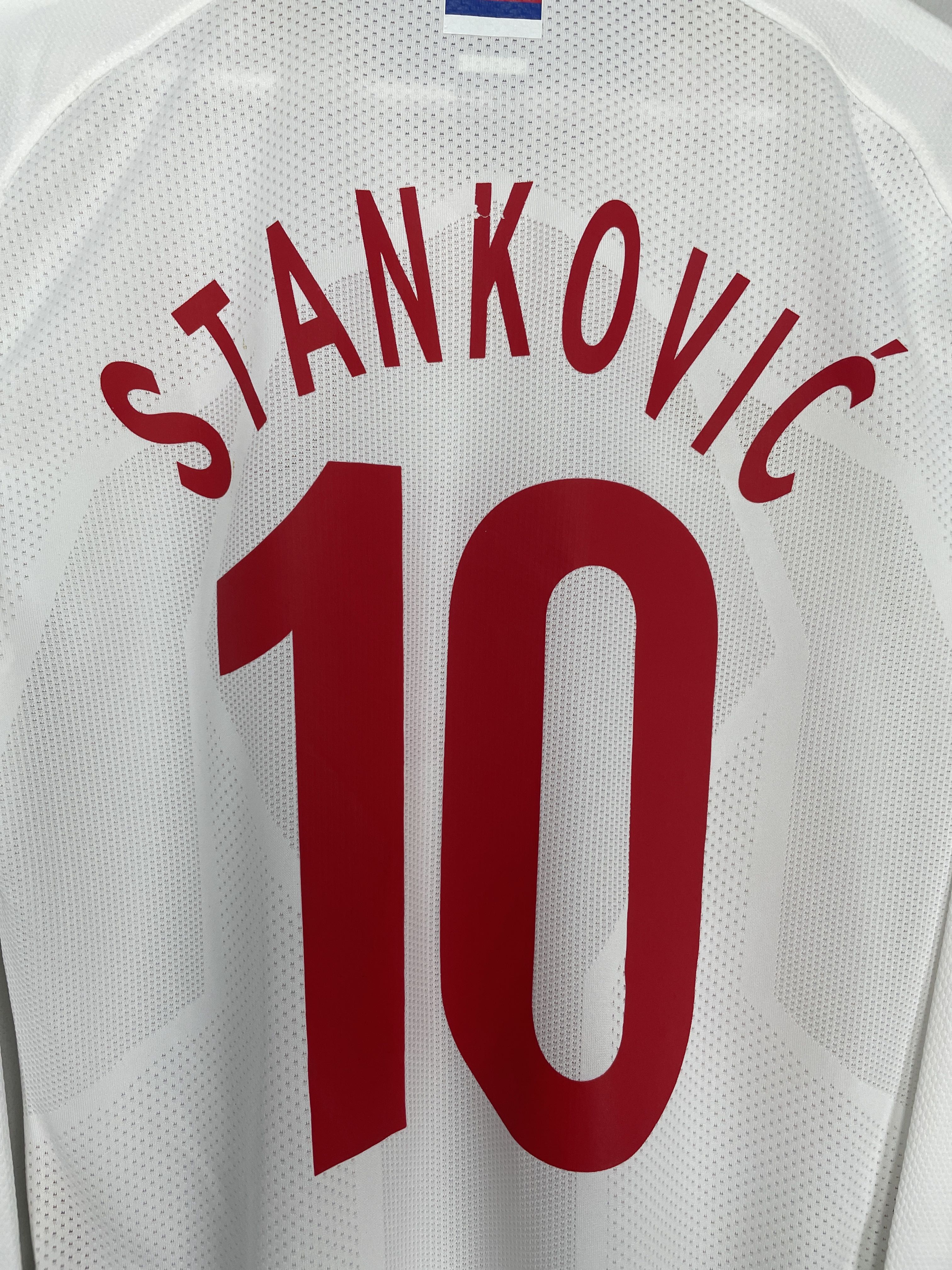 Shop 2009/10 SERBIA STANKOVIC #10 *PLAYER ISSUE* L/S AWAY SHIRT (L) NIKE, classic football shirts, vintage football shirts & retro soccer jerseys at Cult Kits