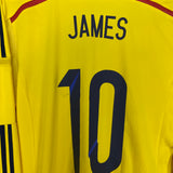 Shop 2014/15 COLOMBIA JAMES #10 L/S HOME SHIRT (M) ADIDAS, classic football shirts, vintage football shirts & retro soccer jerseys at Cult Kits