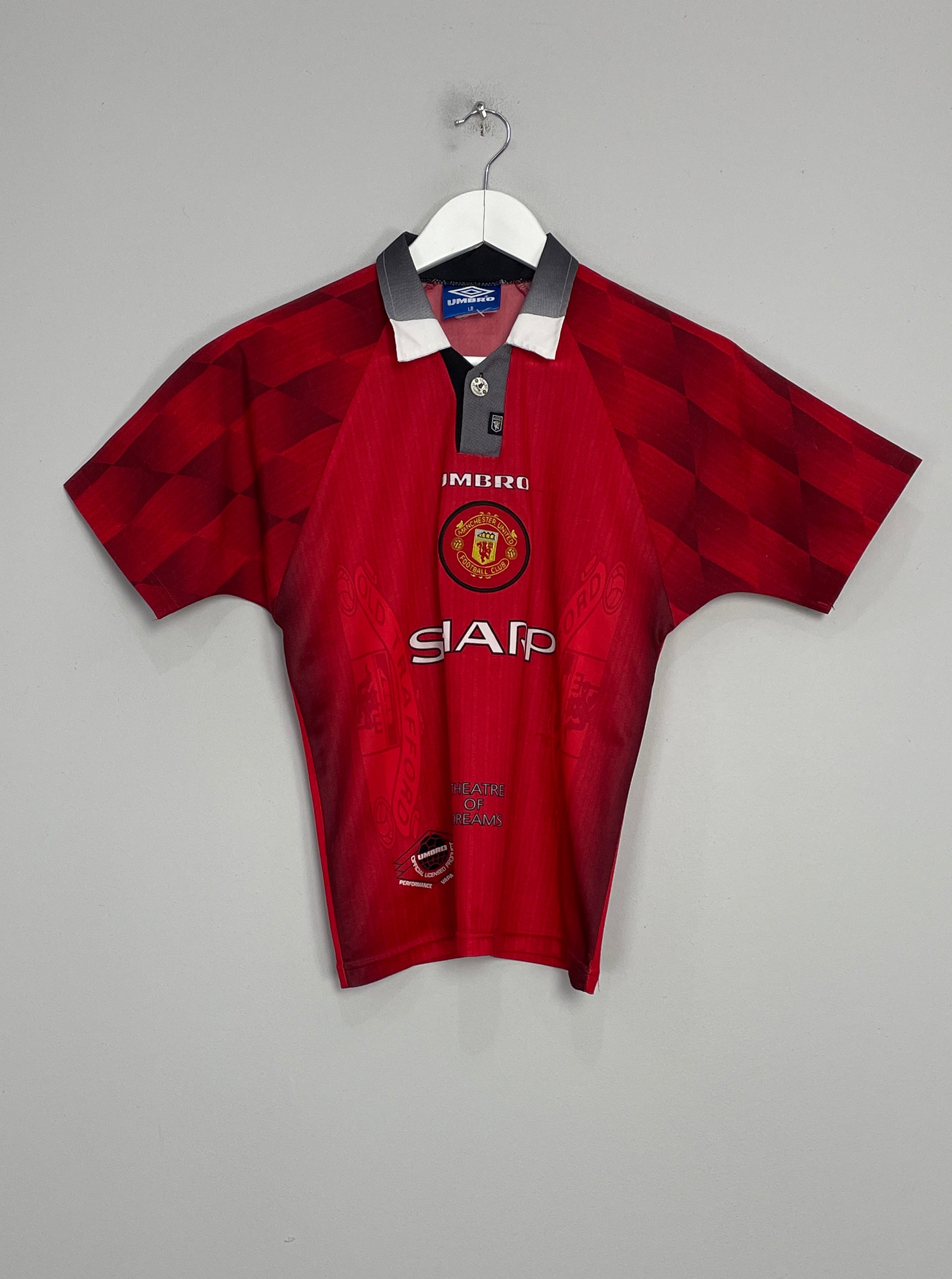 Shop 1996/98 MANCHESTER UNITED HOME SHIRT (L.KIDS) UMBRO, classic football shirts, vintage football shirts & retro soccer jerseys at Cult Kits