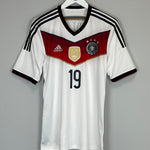 Shop 2014/15 GERMANY GOTZE #19 HOME SHIRT (M) ADIDAS, classic football shirts, vintage football shirts & retro soccer jerseys at Cult Kits