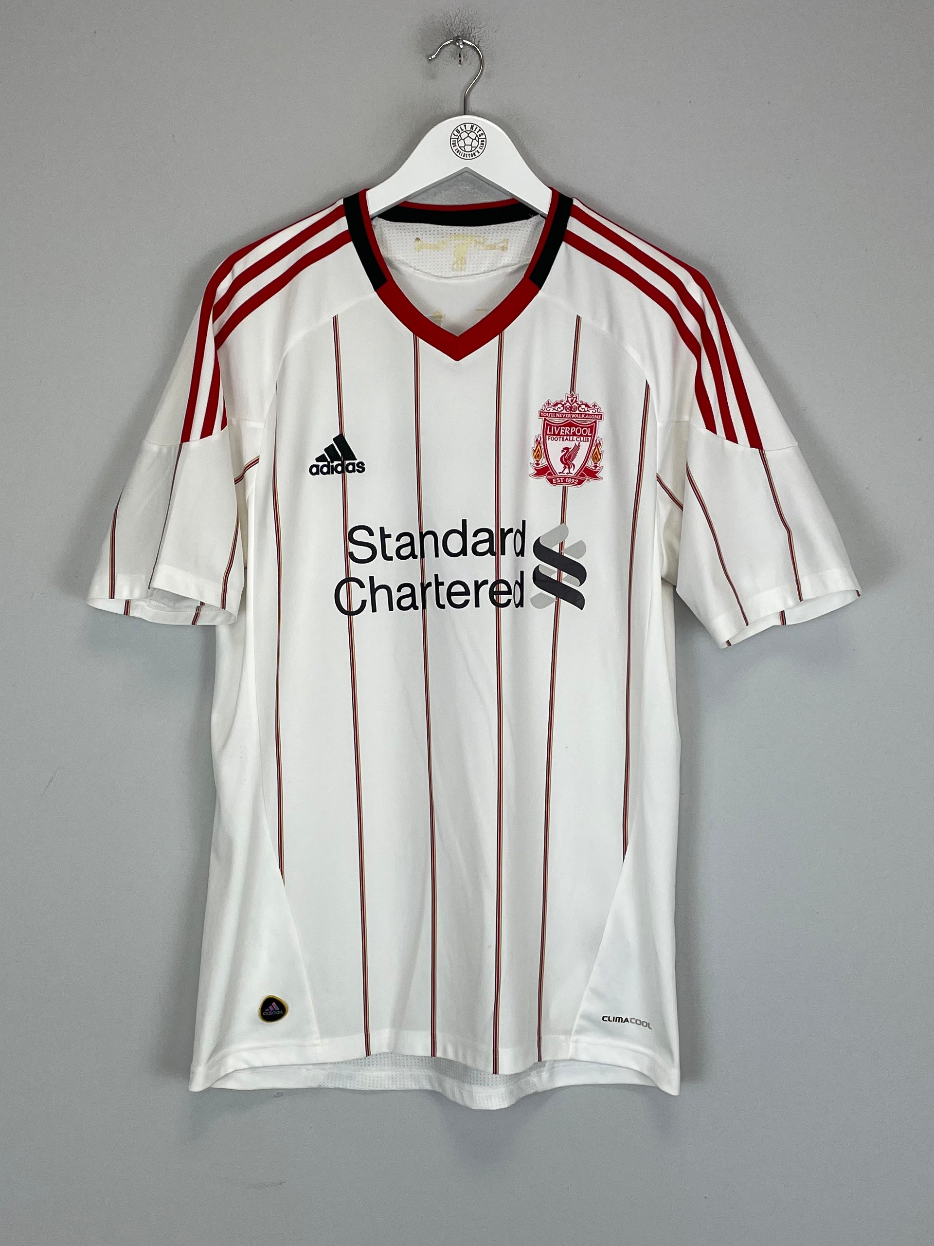 Shop 2010/11 LIVERPOOL SUAREZ #7 AWAY SHIRT (L) ADIDAS, classic football shirts, vintage football shirts & retro soccer jerseys at Cult Kits