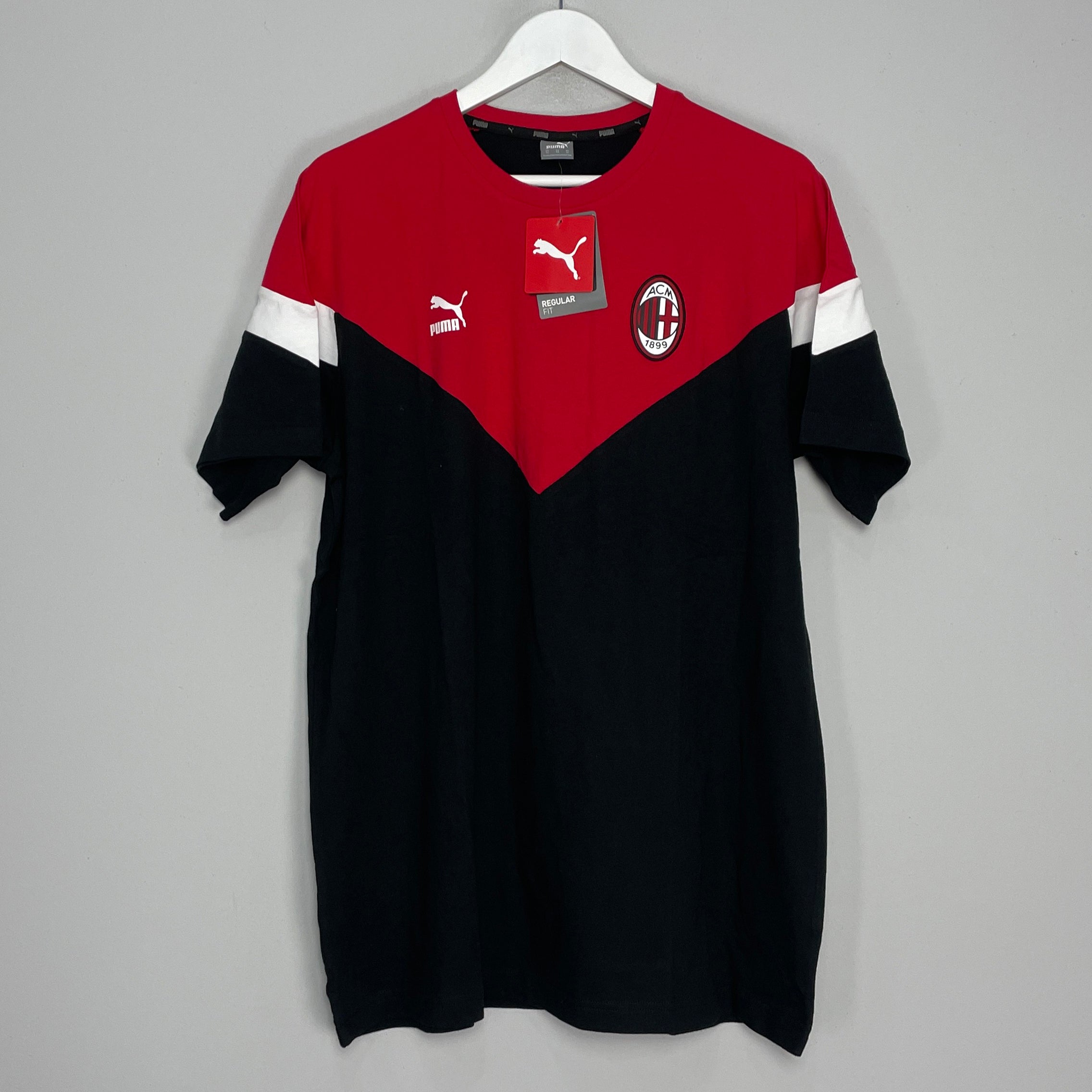Shop 2019/20 AC MILAN *BNWT* PUMA ICONIC T-SHIRT (XL), classic football shirts, vintage football shirts & retro soccer jerseys at Cult Kits