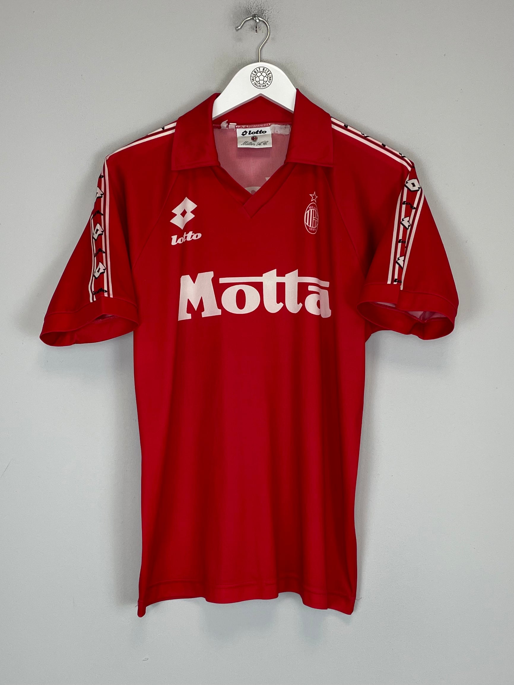 Shop 1993/95 AC MILAN TRAINING SHIRT (M) LOTTO, classic football shirts, vintage football shirts & retro soccer jerseys at Cult Kits