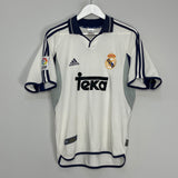Shop 2000/01 REAL MADRID FIGO #10 HOME SHIRT (S) ADIDAS, classic football shirts, vintage football shirts & retro soccer jerseys at Cult Kits