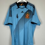 Shop 2012/13 SPAIN A.INIESTA #6 AWAY SHIRT (XXL) ADIDAS, classic football shirts, vintage football shirts & retro soccer jerseys at Cult Kits