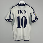 Shop 2000/01 REAL MADRID FIGO #10 HOME SHIRT (S) ADIDAS, classic football shirts, vintage football shirts & retro soccer jerseys at Cult Kits
