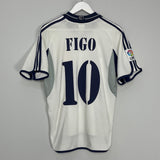 Shop 2000/01 REAL MADRID FIGO #10 HOME SHIRT (S) ADIDAS, classic football shirts, vintage football shirts & retro soccer jerseys at Cult Kits