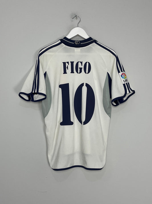 2000/01 REAL MADRID FIGO #10 HOME SHIRT (S) ADIDAS