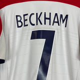 2003/05 ENGLAND BECKHAM #7 HOME SHIRT (L) UMBRO