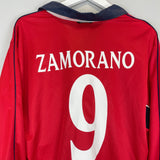2000/03 CHILE ZAMORANO #9 L/S HOME SHIRT (L) UMBRO