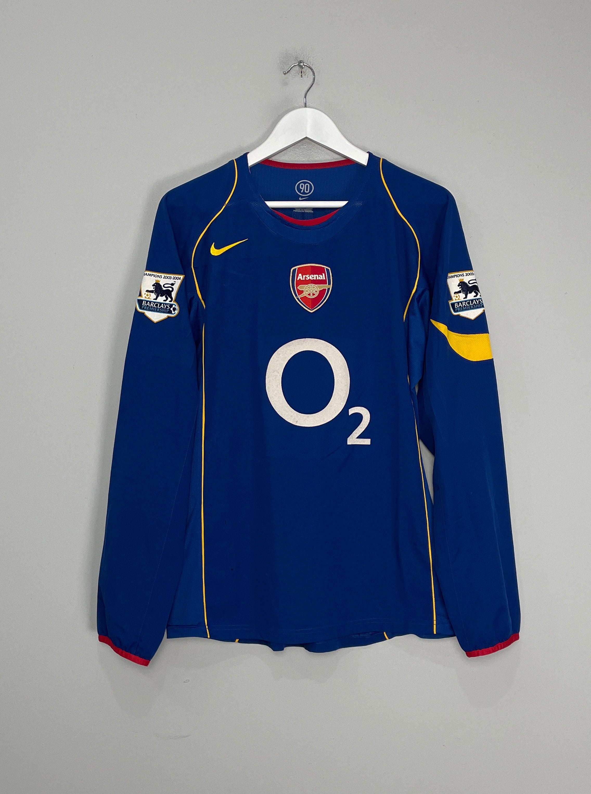 Shop 2004/05 ARSENAL V.PERSIE #11 L/S AWAY SHIRT (M) NIKE, classic football shirts, vintage football shirts & retro soccer jerseys at Cult Kits
