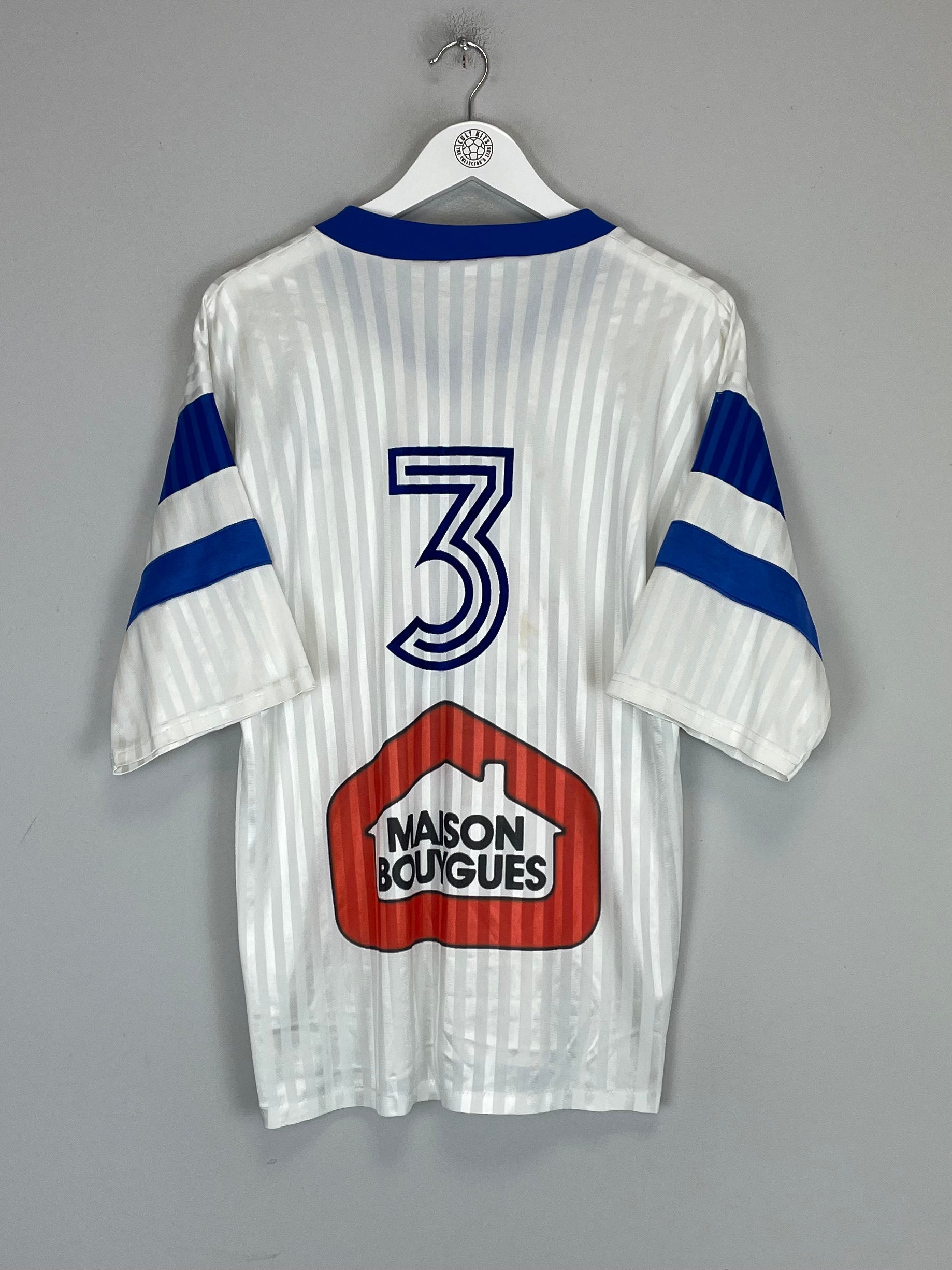 Shop 1986/87 MARSEILLE #3 HOME SHIRT (M) ADIDAS, classic football shirts, vintage football shirts & retro soccer jerseys at Cult Kits