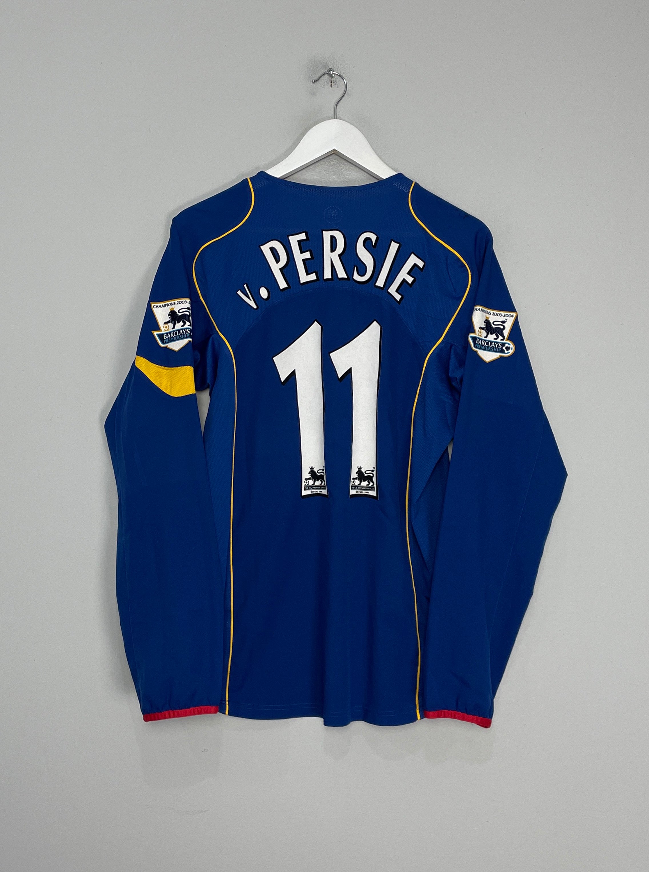 Shop 2004/05 ARSENAL V.PERSIE #11 L/S AWAY SHIRT (M) NIKE, classic football shirts, vintage football shirts & retro soccer jerseys at Cult Kits