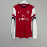 Shop 2012/14 ARSENAL MERTESACKER #4 *PLAYER ISSUE* HOME SHIRT (M) NIKE, classic football shirts, vintage football shirts & retro soccer jerseys at Cult Kits