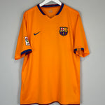 Shop 2006/08 BARCELONA MESSI #19 AWAY SHIRT (XL) NIKE, classic football shirts, vintage football shirts & retro soccer jerseys at Cult Kits