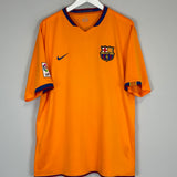 Shop 2006/08 BARCELONA MESSI #19 AWAY SHIRT (XL) NIKE, classic football shirts, vintage football shirts & retro soccer jerseys at Cult Kits