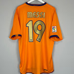 Shop 2006/08 BARCELONA MESSI #19 AWAY SHIRT (XL) NIKE, classic football shirts, vintage football shirts & retro soccer jerseys at Cult Kits