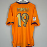 Shop 2006/08 BARCELONA MESSI #19 AWAY SHIRT (XL) NIKE, classic football shirts, vintage football shirts & retro soccer jerseys at Cult Kits