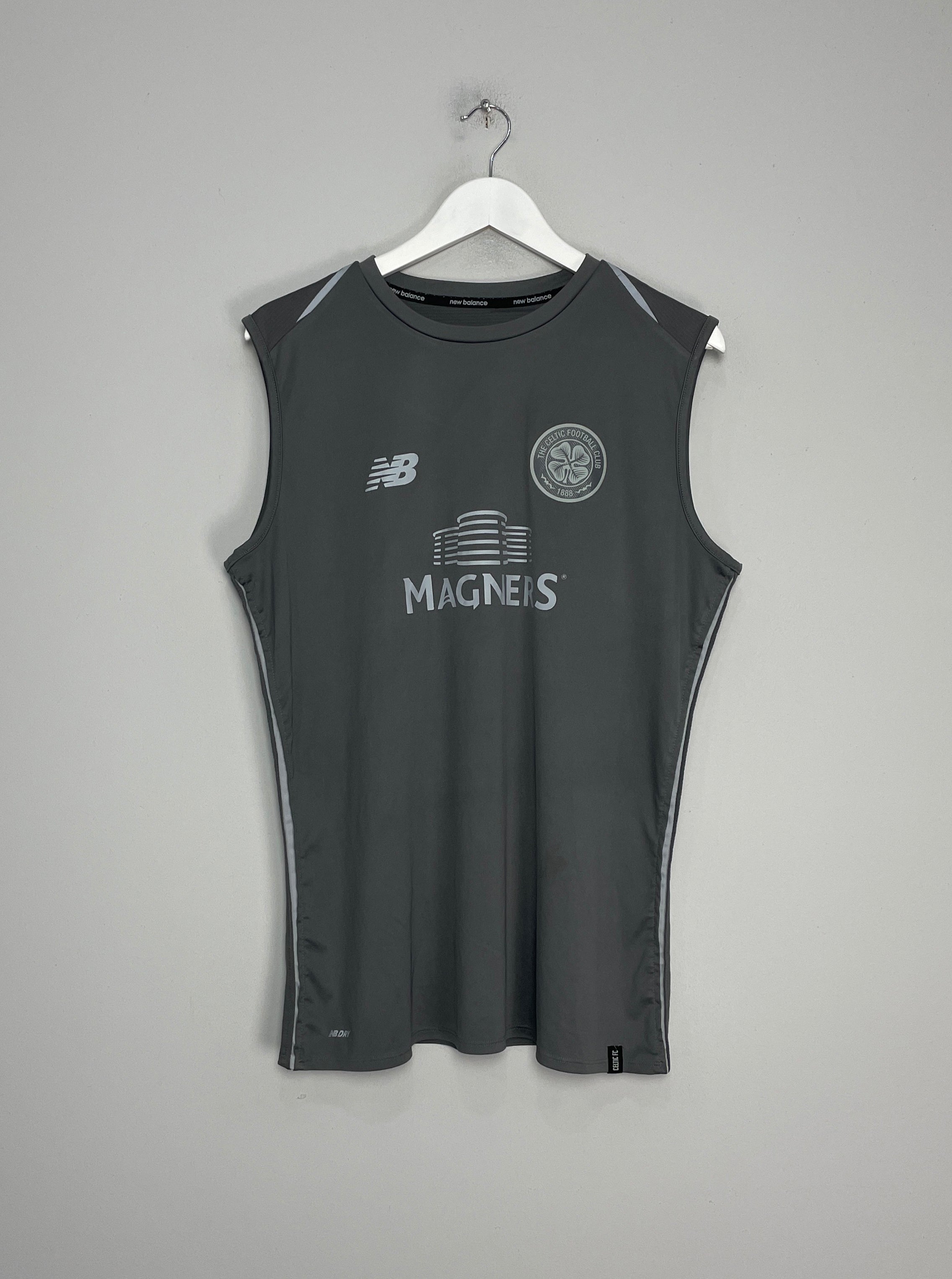 Shop 2017/18 CELTIC TRAINING VEST (L) NEW BALANCE, classic football shirts, vintage football shirts & retro soccer jerseys at Cult Kits