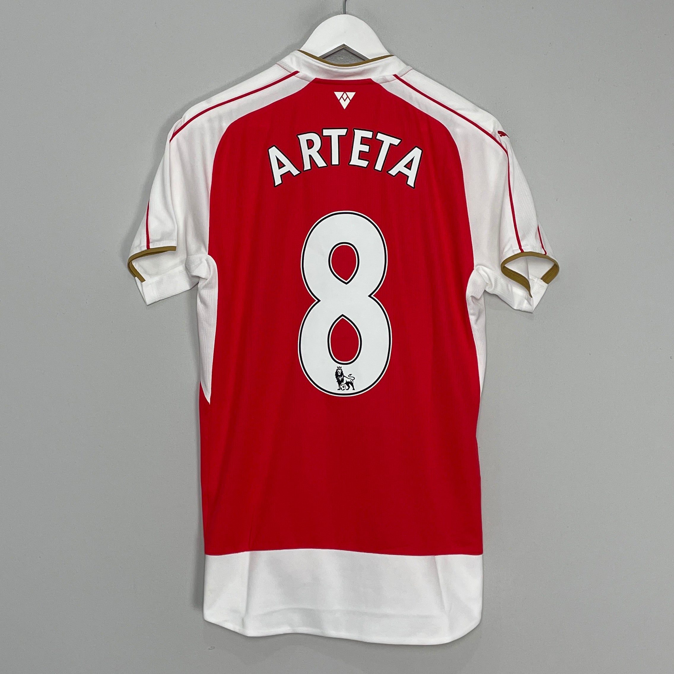Shop 2015/16 ARSENAL ARTETA #8 HOME SHIRT (M) PUMA, classic football shirts, vintage football shirts & retro soccer jerseys at Cult Kits
