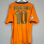 Shop 2006/08 BARCELONA RONALDINHO #10 AWAY SHIRT (XL) NIKE, classic football shirts, vintage football shirts & retro soccer jerseys at Cult Kits