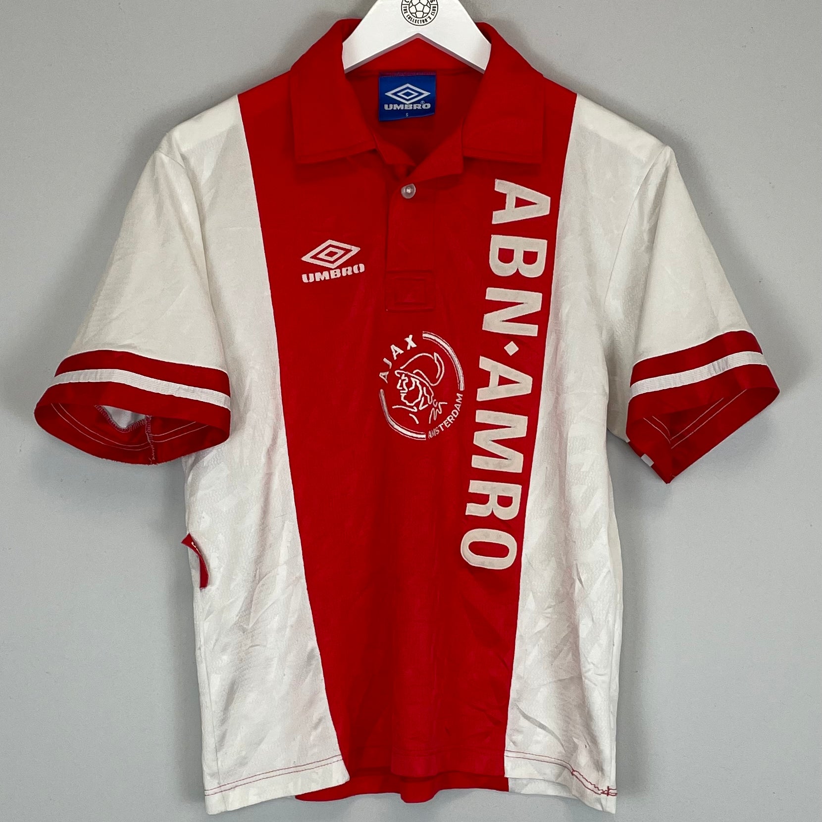 Shop 1993/94 AJAX HOME SHIRT (S) UMBRO, classic football shirts, vintage football shirts & retro soccer jerseys at Cult Kits