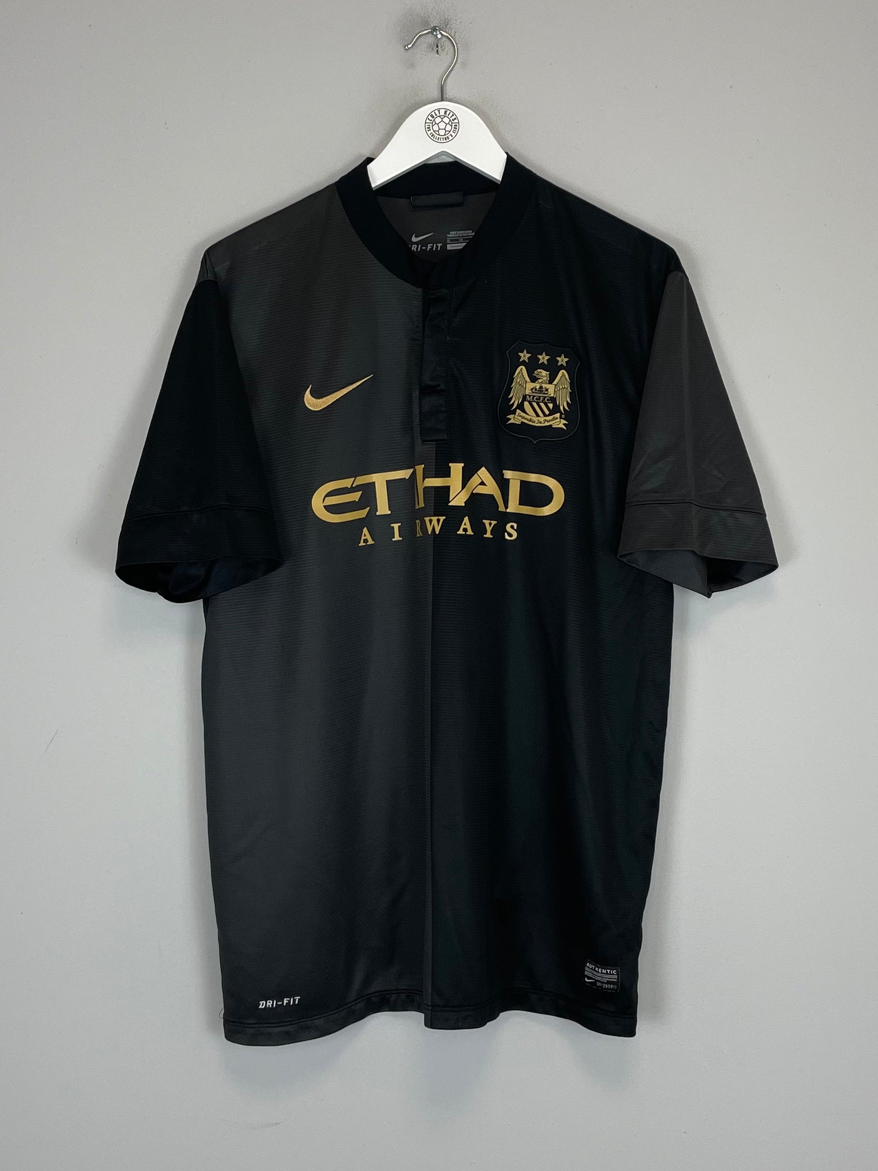 Shop 2013/14 MANCHESTER CITY KUN AGUERO #16 AWAY SHIRT (XL) NIKE, classic football shirts, vintage football shirts & retro soccer jerseys at Cult Kits