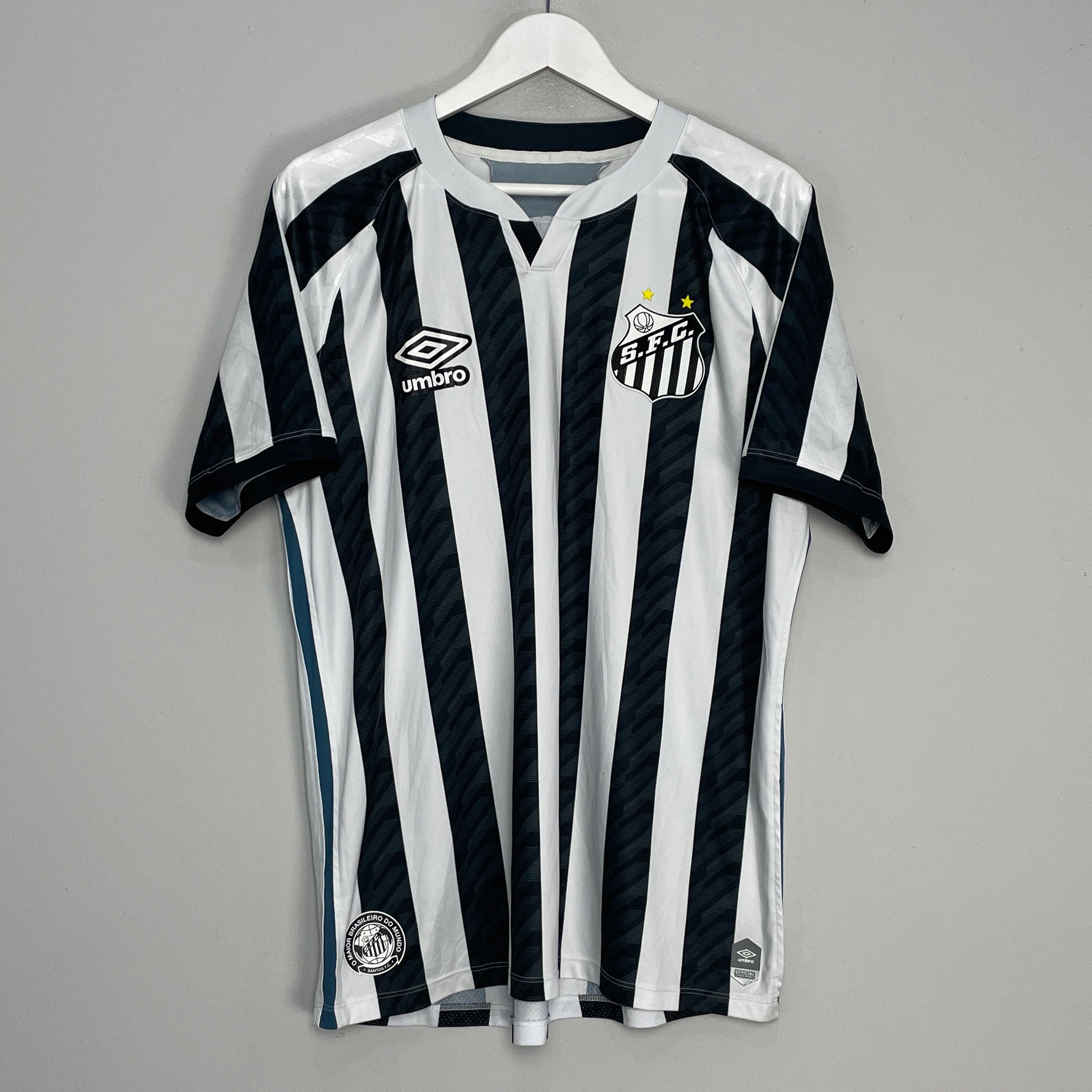 Shop 2020/21 SANTOS HOME SHIRT (L) UMBRO, classic football shirts, vintage football shirts & retro soccer jerseys at Cult Kits