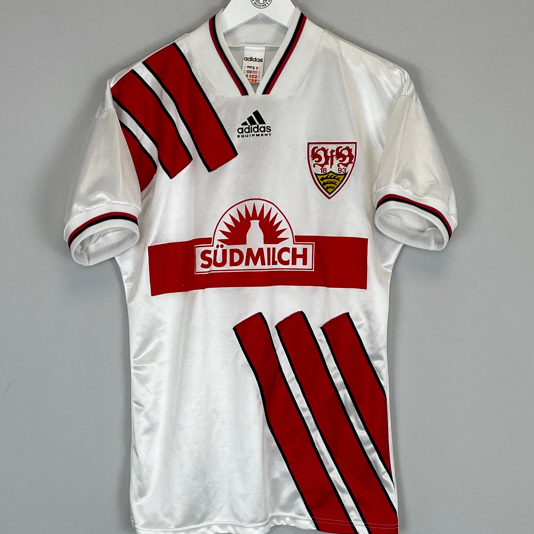 Shop 1993/95 STUTTGART BOBIC #11 HOME SHIRT (S) ADIDAS, classic football shirts, vintage football shirts & retro soccer jerseys at Cult Kits