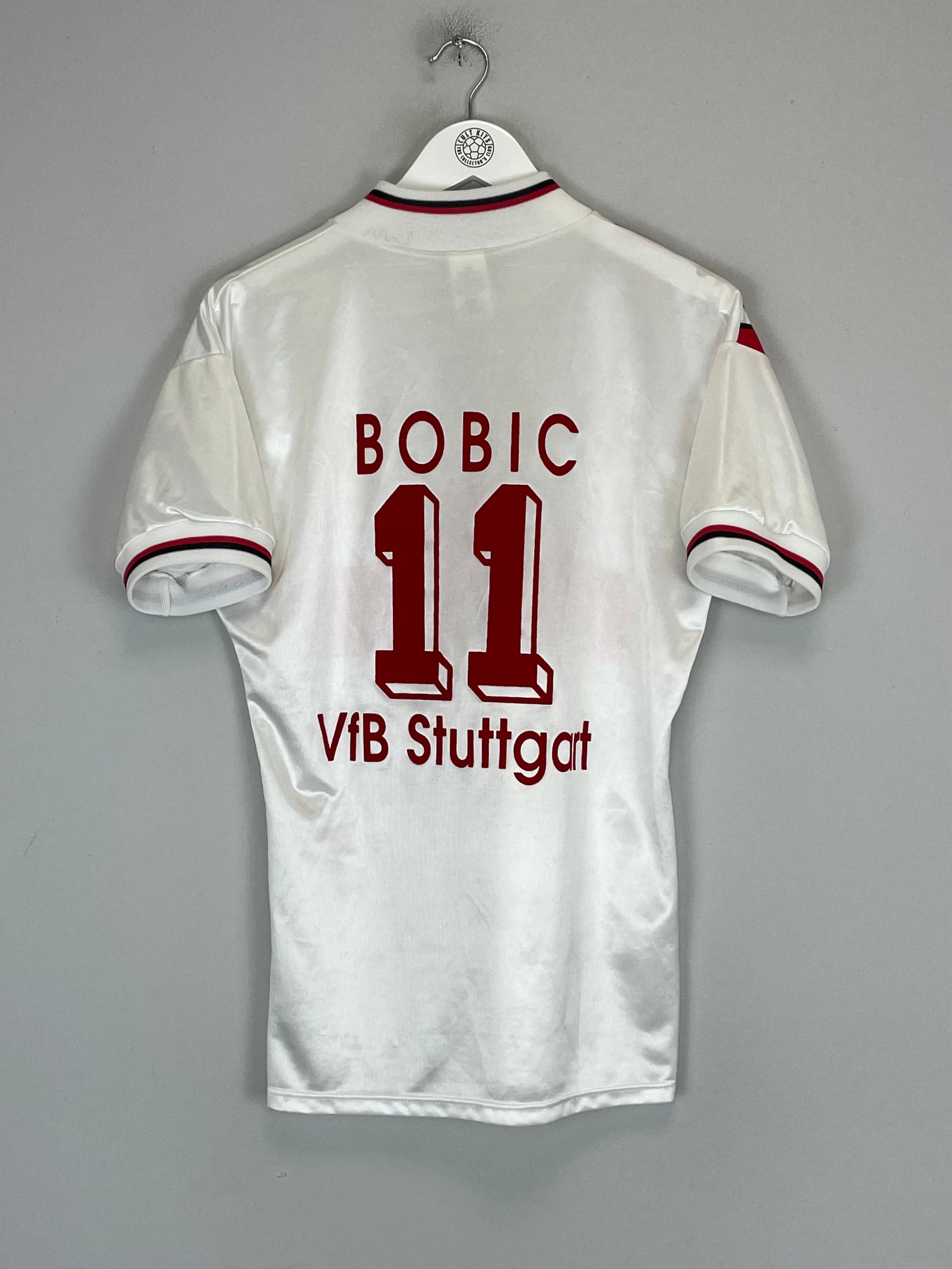 Shop 1993/95 STUTTGART BOBIC #11 HOME SHIRT (S) ADIDAS, classic football shirts, vintage football shirts & retro soccer jerseys at Cult Kits