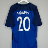 2016/17 FRANCE MBAPPE #20 HOME SHIRT (XL) NIKE