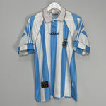 Shop 1995/96 ARGENTINA HOME SHIRT (M) ADIDAS, classic football shirts, vintage football shirts & retro soccer jerseys at Cult Kits