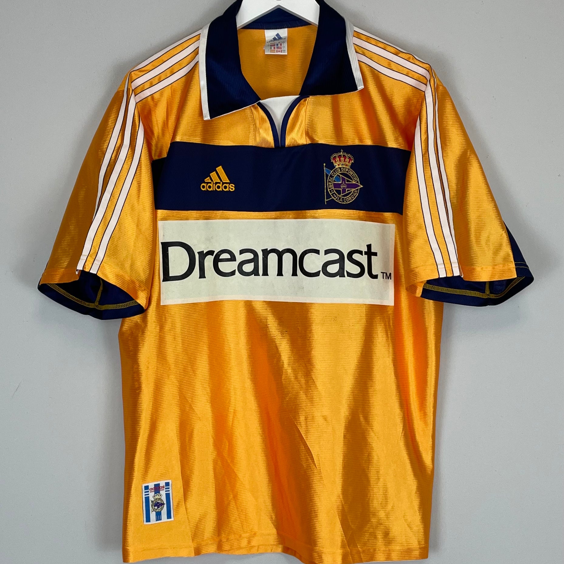 Shop 2000/01 DEPORTIVO LA CORUNA AWAY SHIRT (L) ADIDAS, classic football shirts, vintage football shirts & retro soccer jerseys at Cult Kits