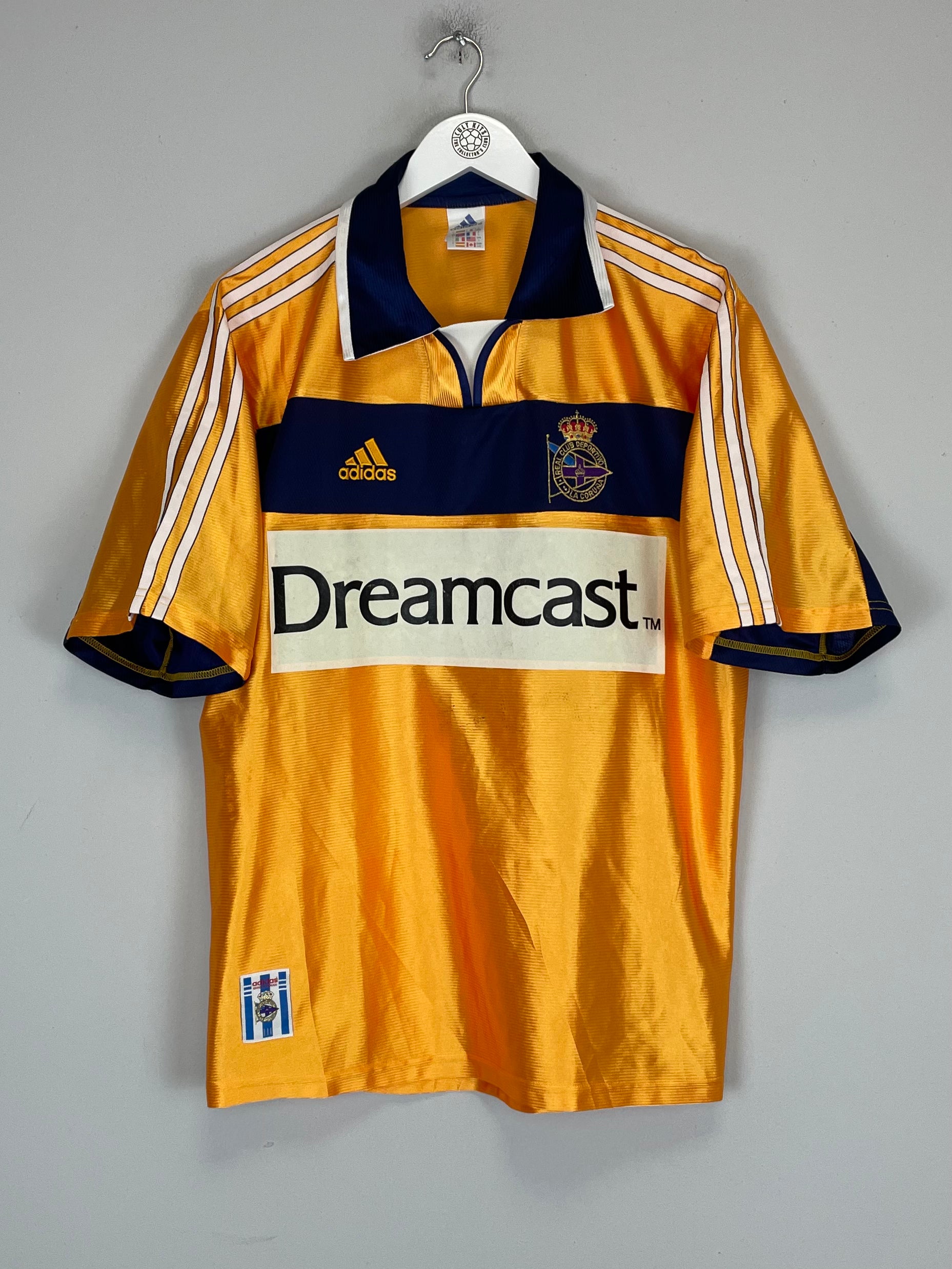 Shop 2000/01 DEPORTIVO LA CORUNA AWAY SHIRT (L) ADIDAS, classic football shirts, vintage football shirts & retro soccer jerseys at Cult Kits