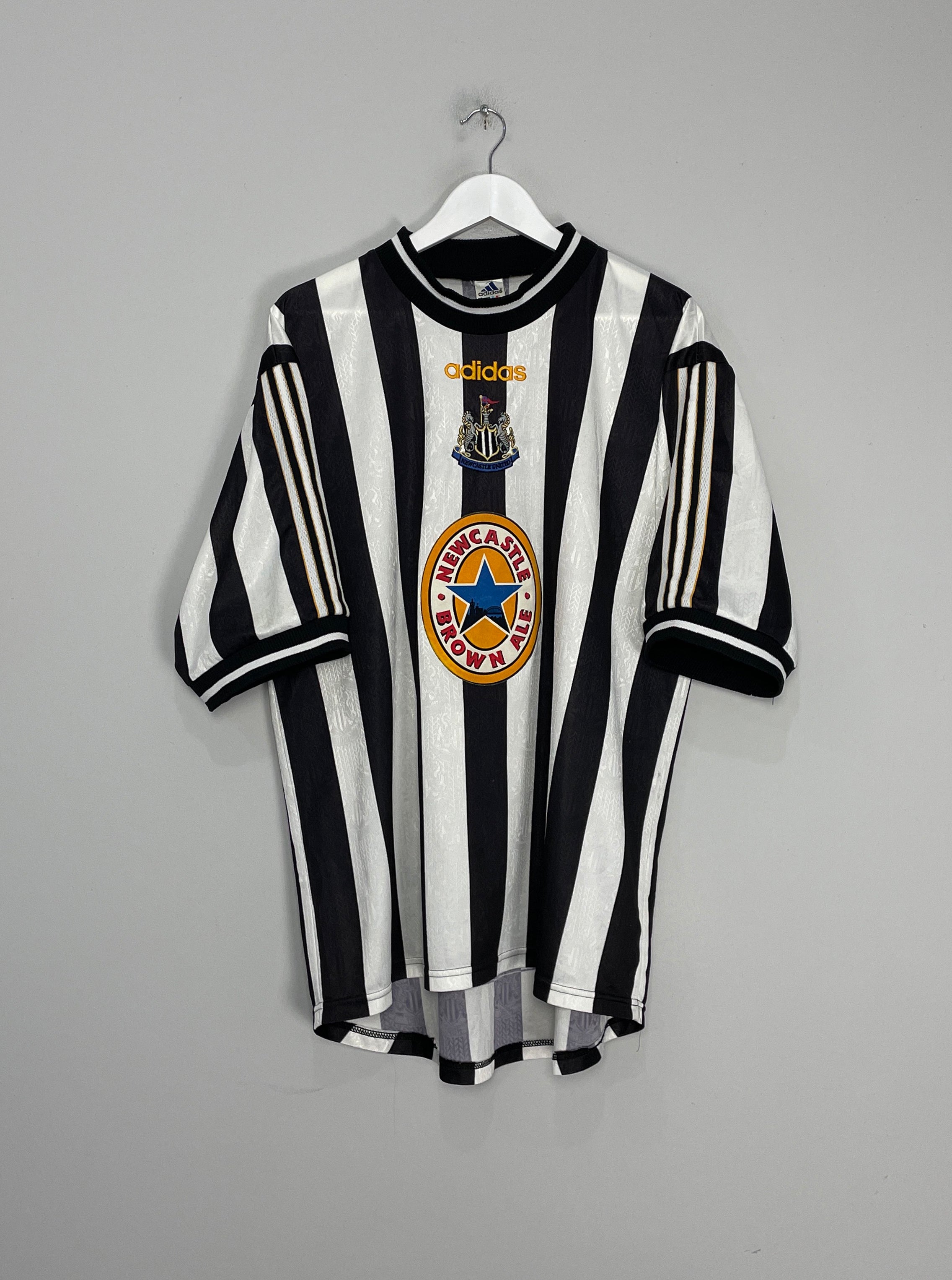 Shop 1997/99 NEWCASTLE SHEARER #9 HOME SHIRT (XL) ADIDAS, classic football shirts, vintage football shirts & retro soccer jerseys at Cult Kits