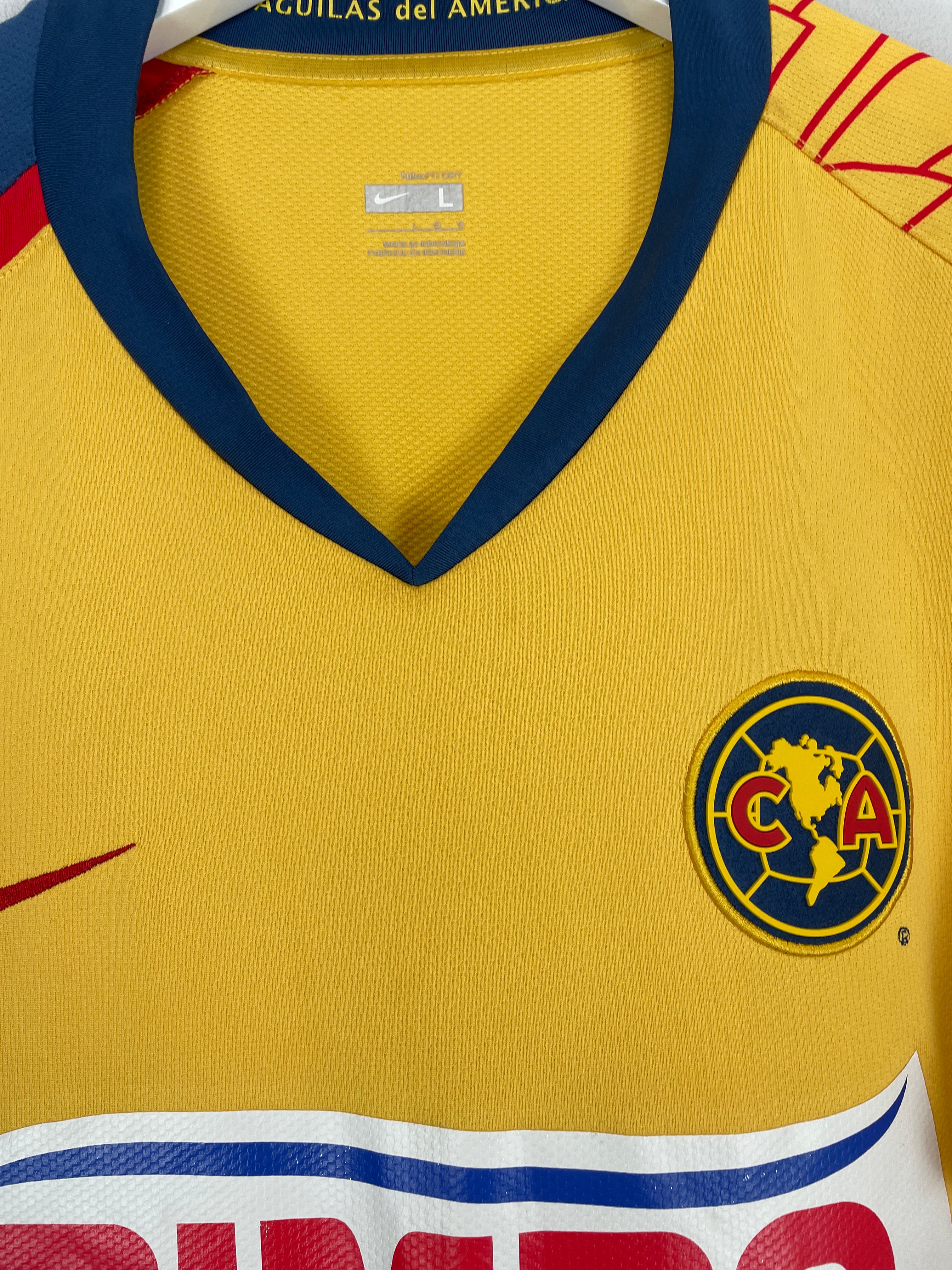 Shop 2007/08 CLUB AMERICA C.BLANCO #10 HOME SHIRT (L) NIKE, classic football shirts, vintage football shirts & retro soccer jerseys at Cult Kits