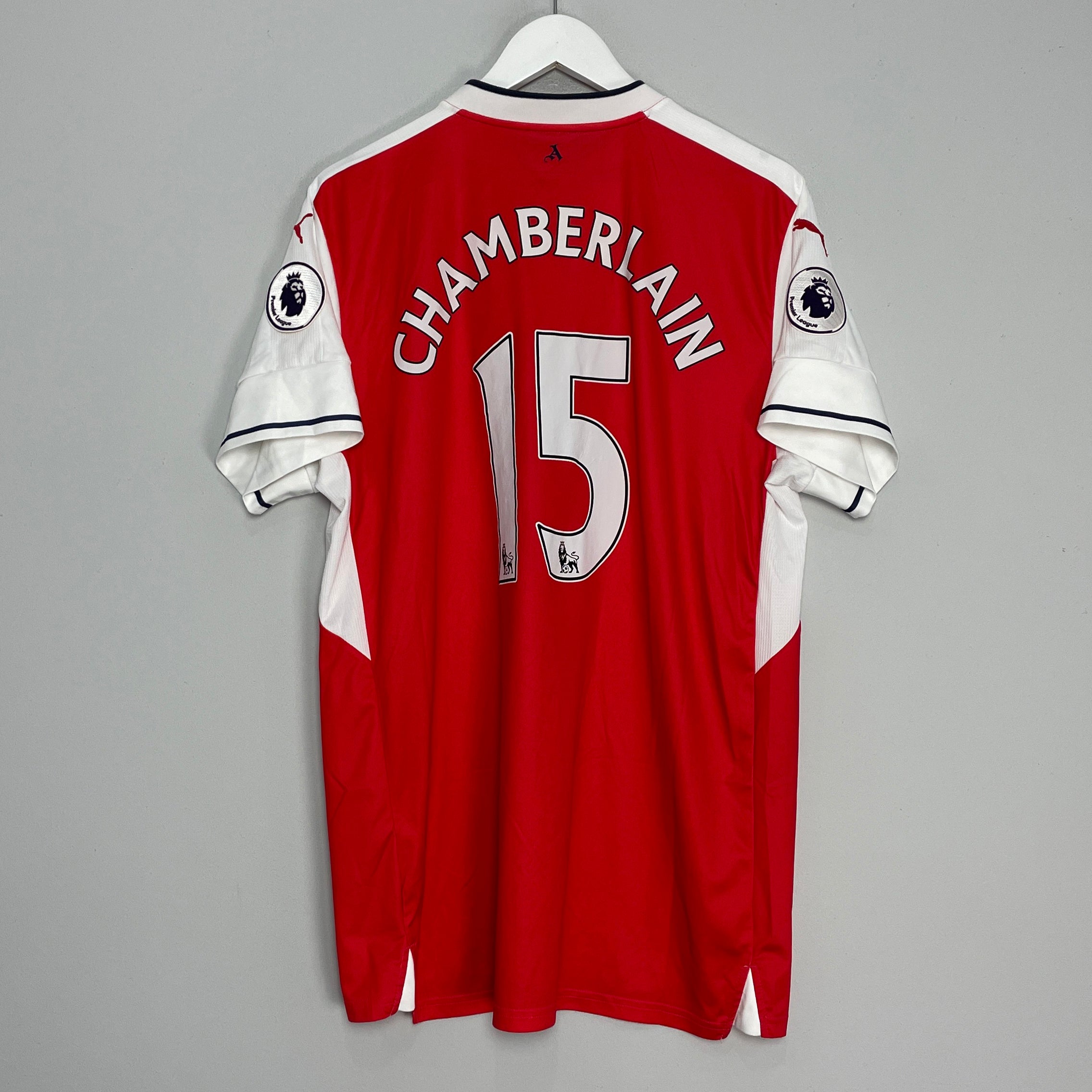 Shop 2016/17 ARSENAL CHAMBERLAIN #15 HOME SHIRT (XL) PUMA, classic football shirts, vintage football shirts & retro soccer jerseys at Cult Kits
