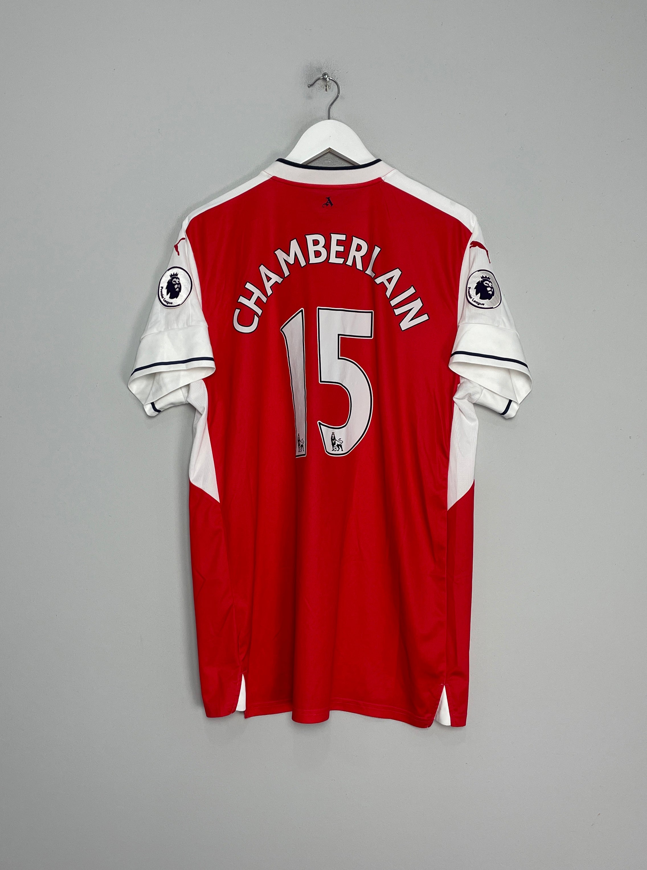 Shop 2016/17 ARSENAL CHAMBERLAIN #15 HOME SHIRT (XL) PUMA, classic football shirts, vintage football shirts & retro soccer jerseys at Cult Kits