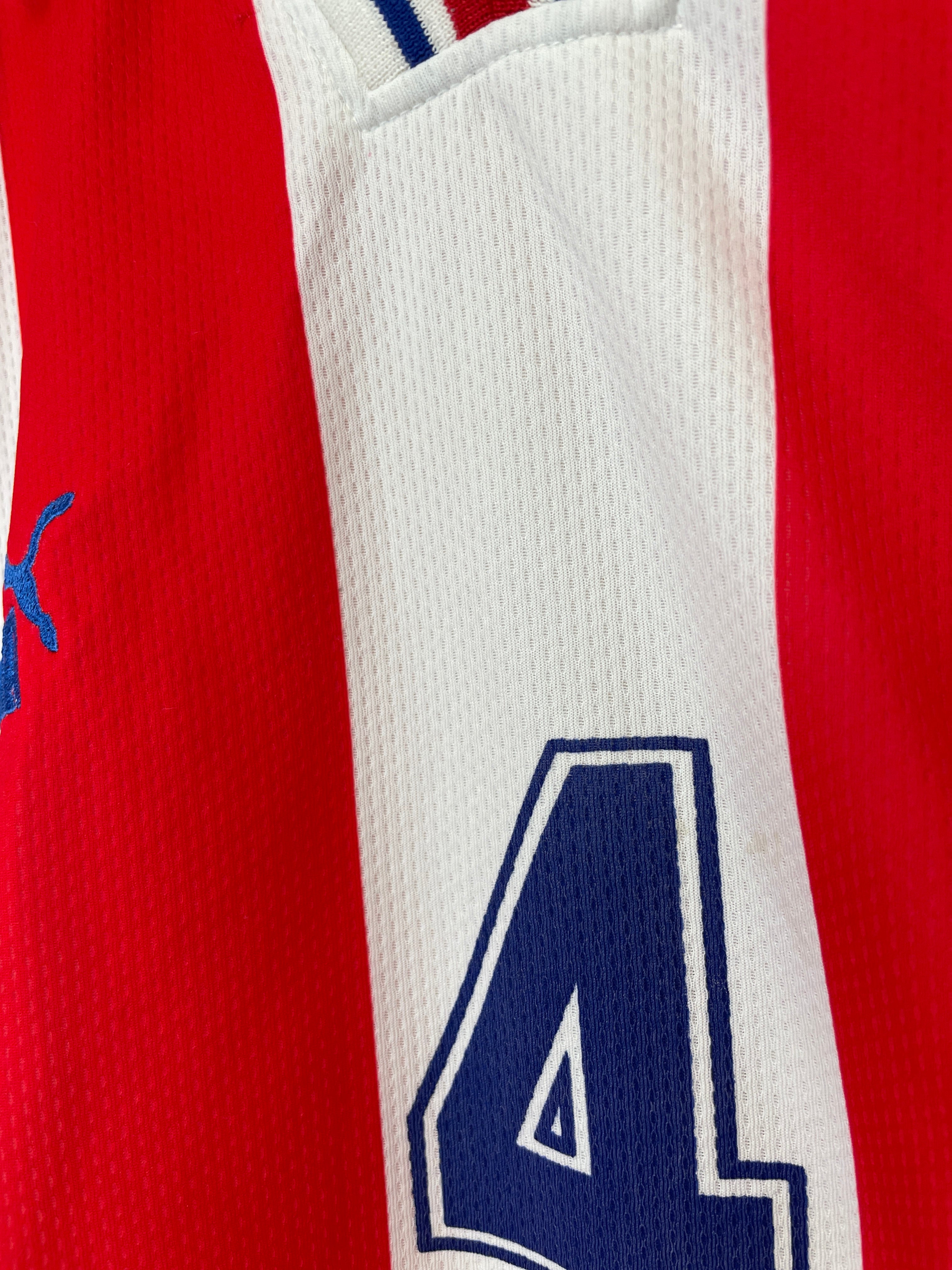 Shop 2000/02 PARAGUAY #4 HOME SHIRT (L) PUMA, classic football shirts, vintage football shirts & retro soccer jerseys at Cult Kits