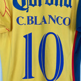 Shop 2007/08 CLUB AMERICA C.BLANCO #10 HOME SHIRT (L) NIKE, classic football shirts, vintage football shirts & retro soccer jerseys at Cult Kits