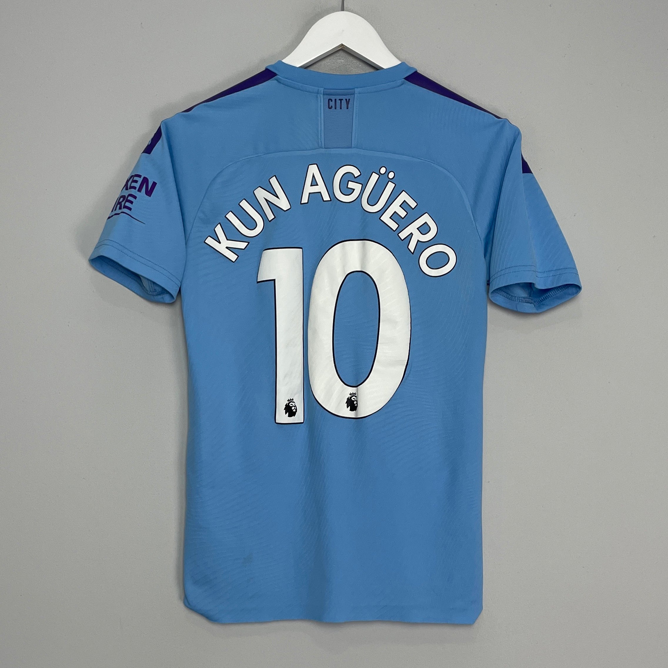Shop 2019/20 MANCHESTER CITY KUN AGUERO #10 *125 YEAR* HOME SHIRT (S) PUMA, classic football shirts, vintage football shirts & retro soccer jerseys at Cult Kits
