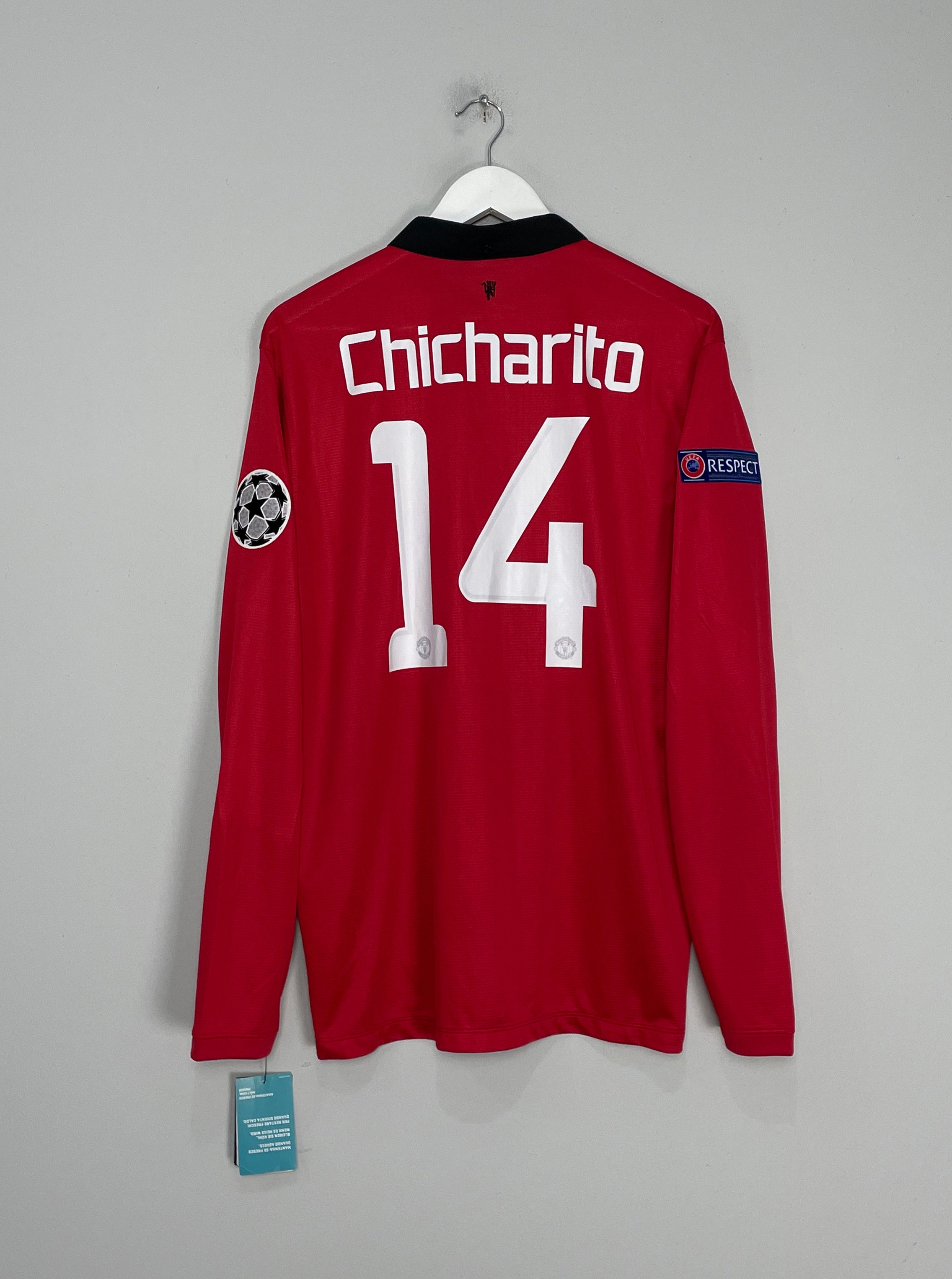 2013/14 MANCHESTER UNITED CHICHARITO #14 C/L L/S *BNWT* HOME SHIRT (L) NIKE