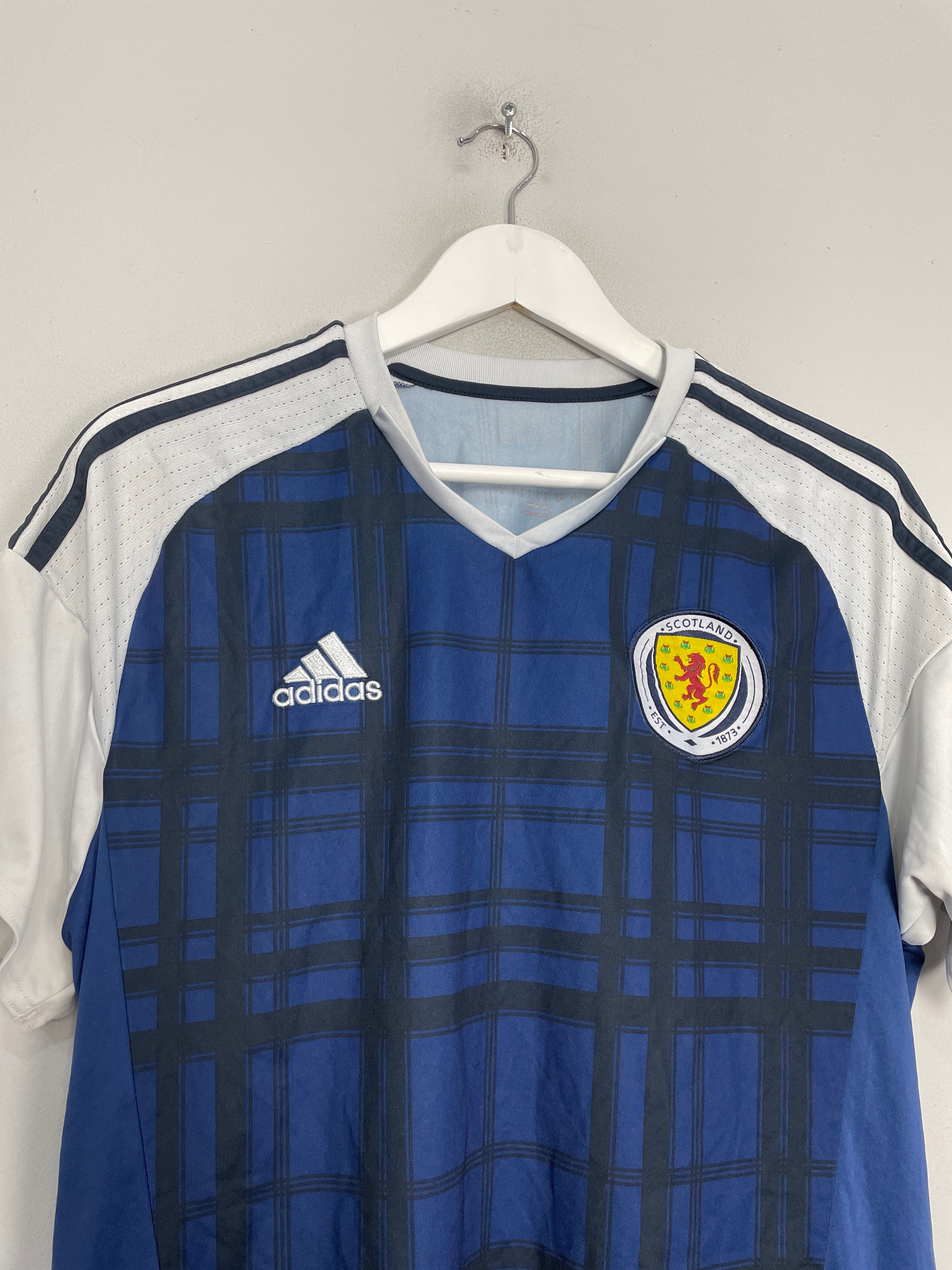 Shop 2016/17 SCOTLAND HOME SHIRT (L) ADIDAS, classic football shirts, vintage football shirts & retro soccer jerseys at Cult Kits