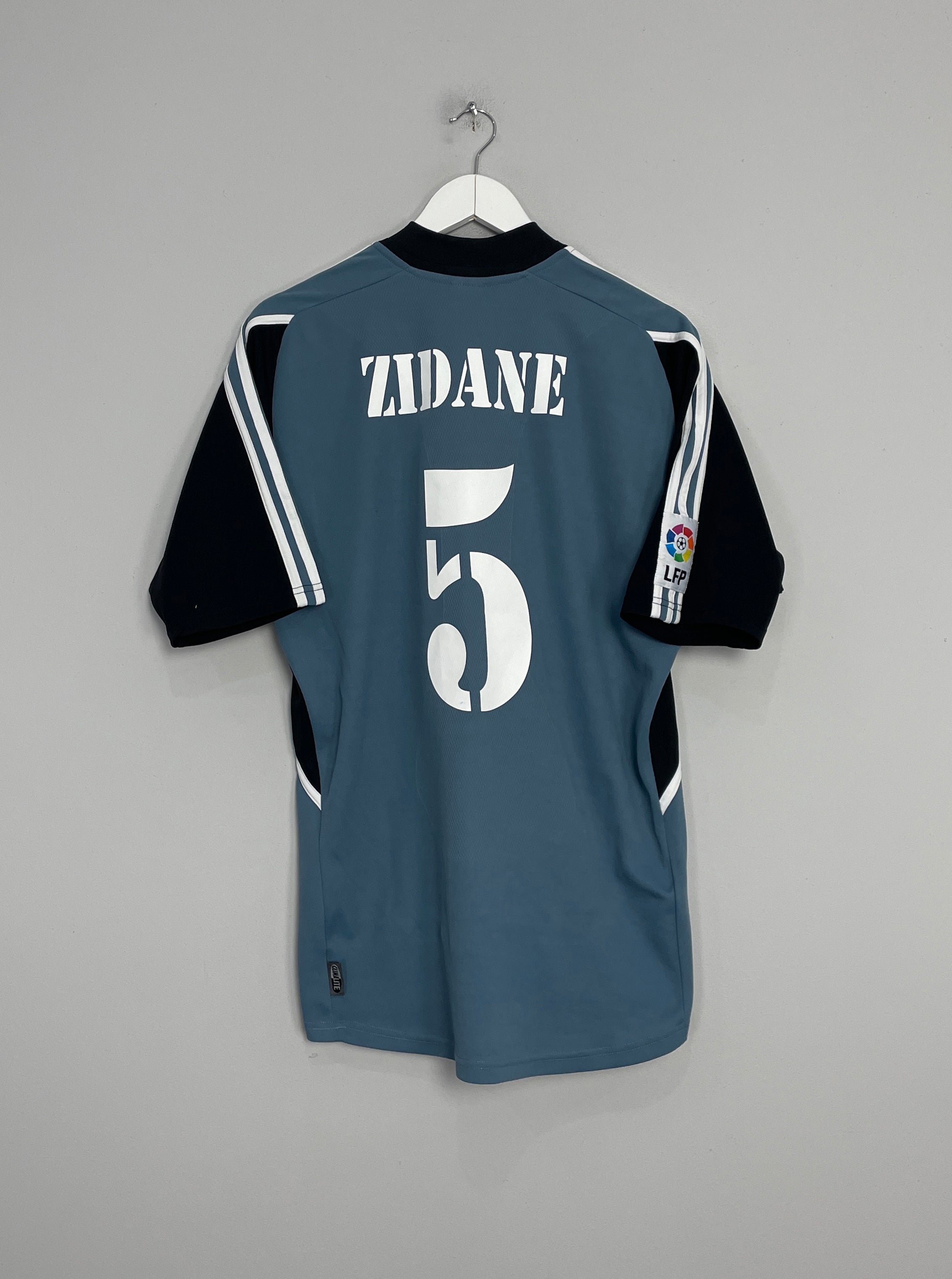 Shop 2001/02 REAL MADRID ZIDANE #5 THIRD SHIRT (M) ADIDAS, classic football shirts, vintage football shirts & retro soccer jerseys at Cult Kits