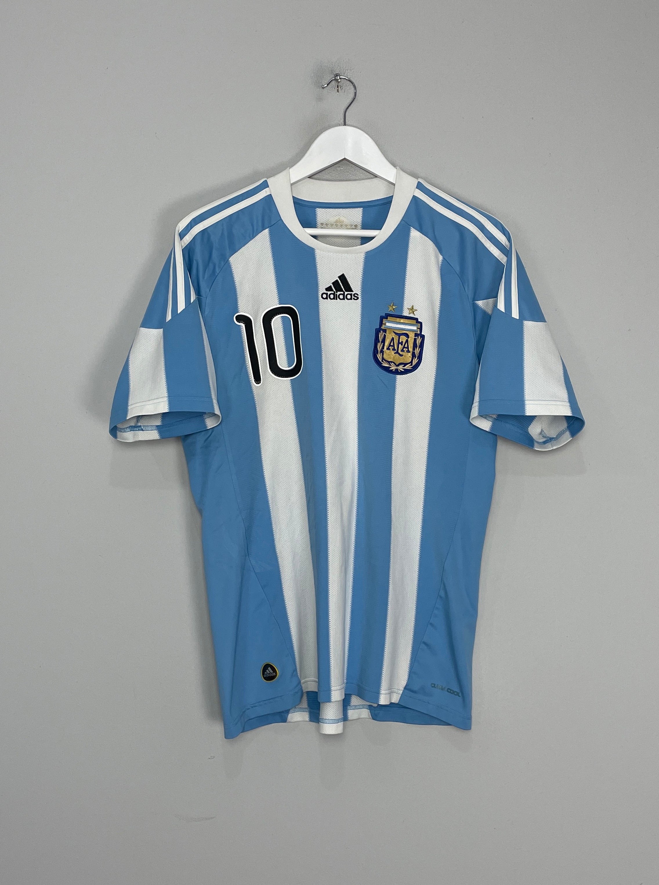 Shop 2010/11 ARGENTINA MESSI #10 HOME SHIRT (M) ADIDAS, classic football shirts, vintage football shirts & retro soccer jerseys at Cult Kits