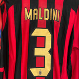 2005/06 AC MILAN MALDINI #3 C/L L/S HOME SHIRT (L) ADIDAS